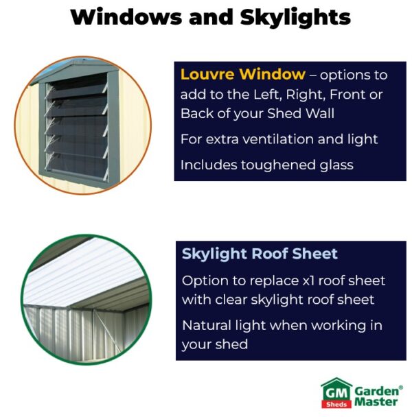 Garden Master GM1511 Garden Shed 1530mm W x 1080mm D - Image 5